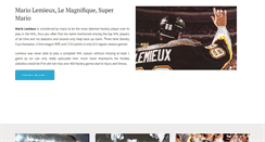 Desktop Screenshot of mario-lemieux.com